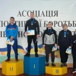 Борці на змаганнях у Березному.