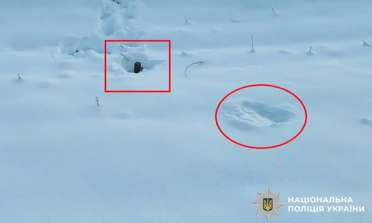 Виявлені на Рівненщині міни.