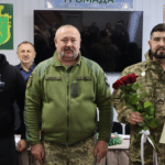 Вручення відзнаки Президента України &laquo;За оборону України&raquo; військовослужбовцю Миколі Семенюку