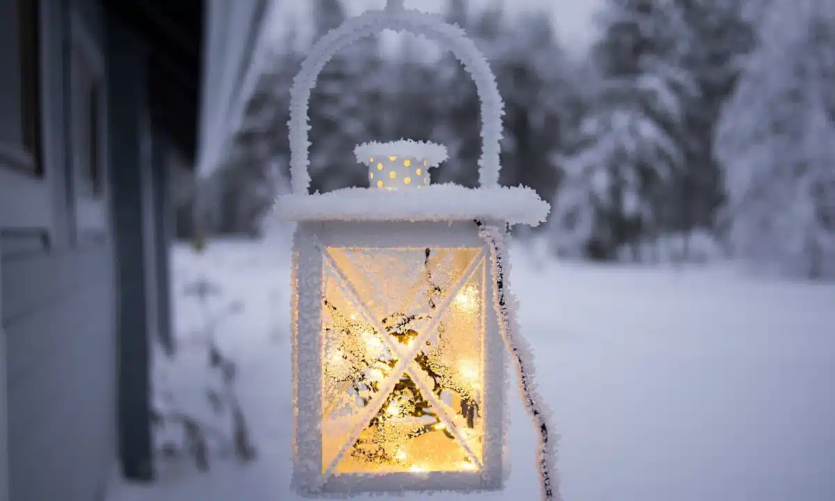 Обмерзлий ліхтар.