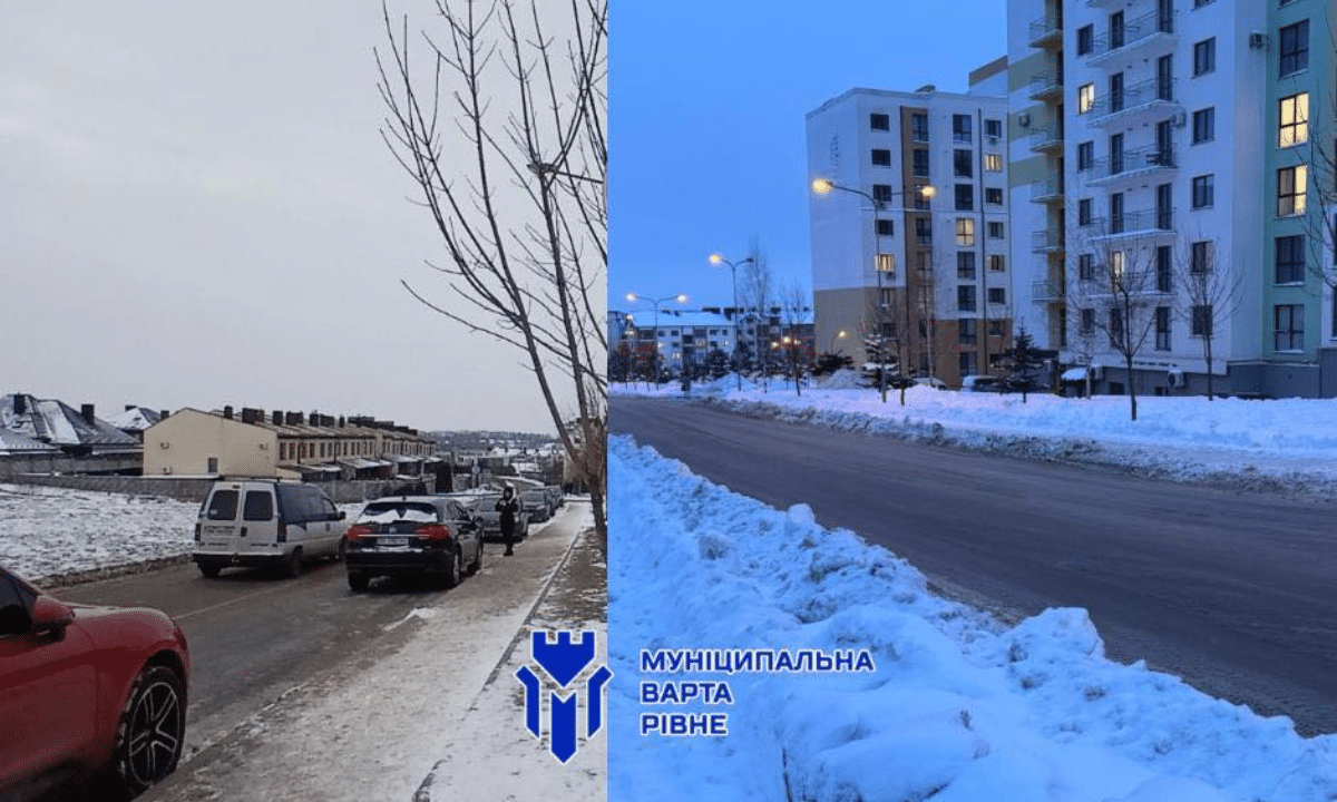 Контроль паркування на вулицях Студентській і Березовій у Рівному