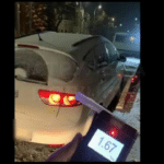 У Рівному патрульні зупинили водійку, яка проїхала на заборонний сигнал світлофора та керувала авто з 1,67 проміле алкоголю.