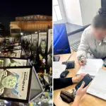 Пошкоджені портрети Героїв у Рівному і жінка у відділку поліції.