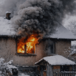 Горить будинок