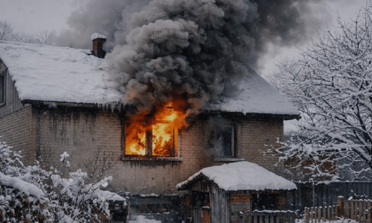Горить будинок