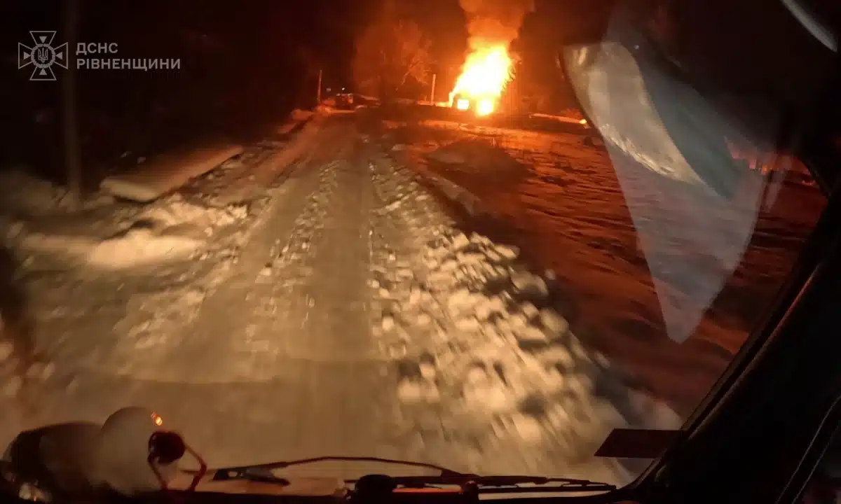 Пожежа у селі Дібрівка.