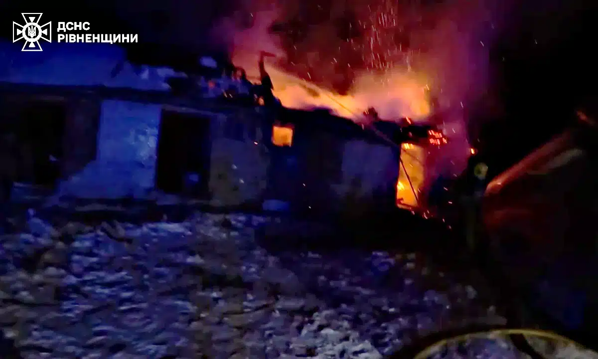 Пожежа у селі Гірники.