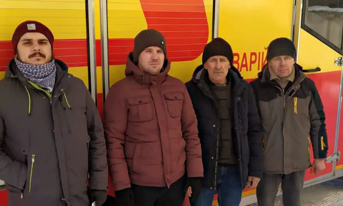 Бригада фахівців "Рівнетеплоенерго", яка вирушила до Києва.