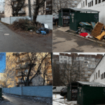 Прибирання стихійних сміттєзвалищ у мікрорайонах Рівного комунальниками КАТП 1728