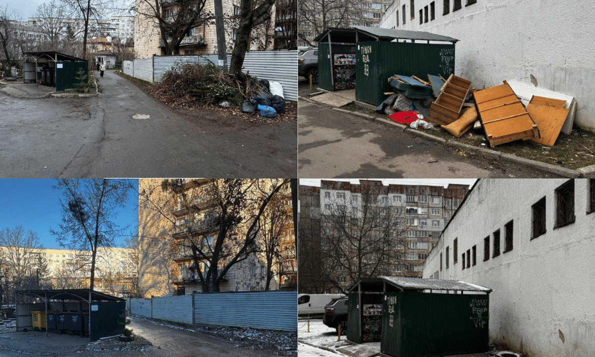 Прибирання стихійних сміттєзвалищ у мікрорайонах Рівного комунальниками КАТП 1728