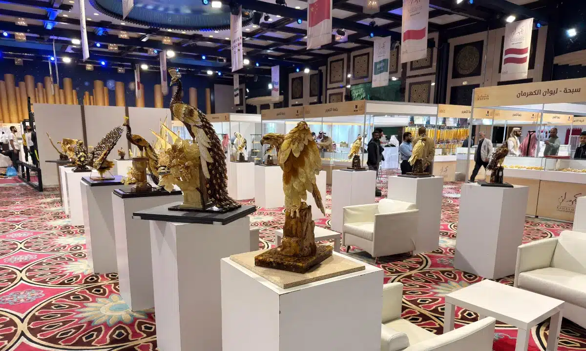 Українська секція на виставці бурштину у Катарі.