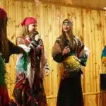 Діти виступають на концерті в Вежиці.