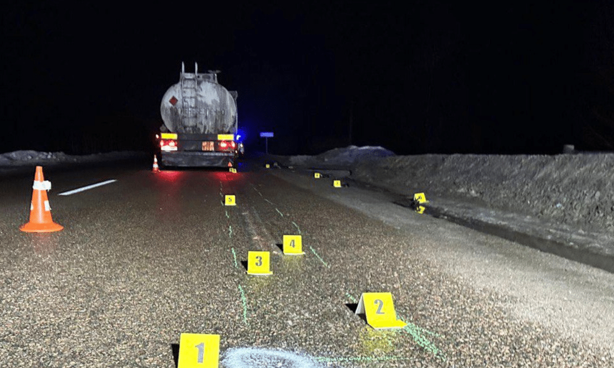 Місце ДТП на Сарненщині, збили велосипедиста