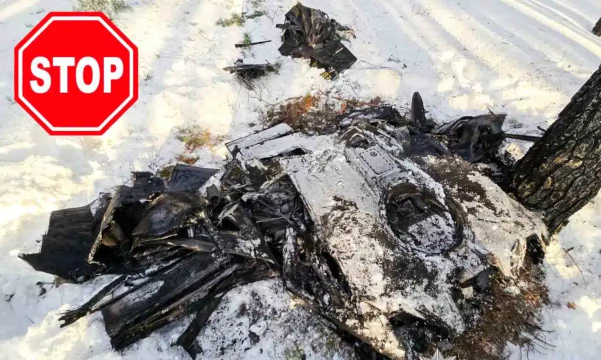 Збитий ворожий дрон.