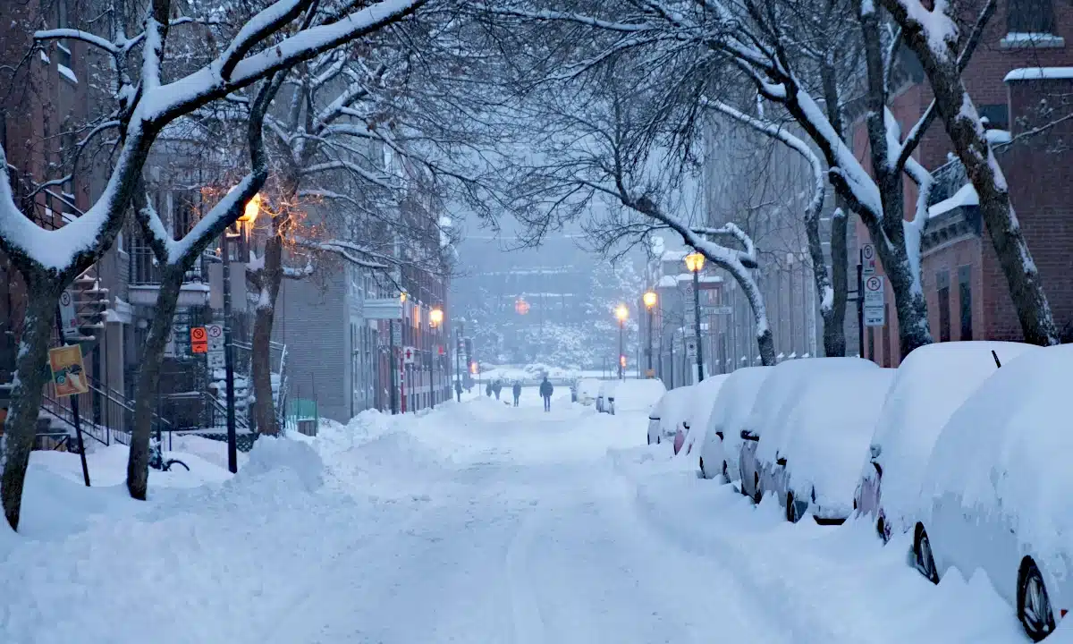 Засніжена вулиця.