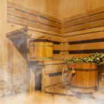 Парильня дерев&rsquo;яної бані взимку