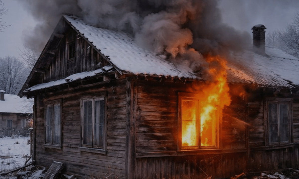 Горить будинок