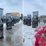 Портрети Героїв на майдані Незалежності у Рівному.