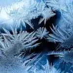 Паморозь на склі.