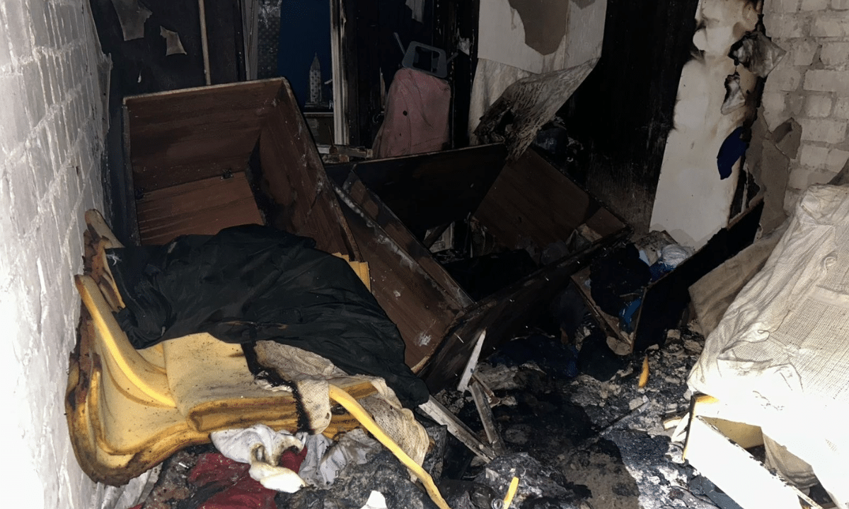 Син підпалив власного батька.