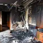 Наслідки пожежі у Рівному.