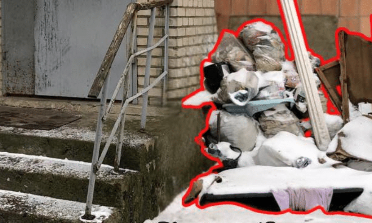 Сміття під під’їздом обернулося штрафом у Рівному Сміття біля під'їзду