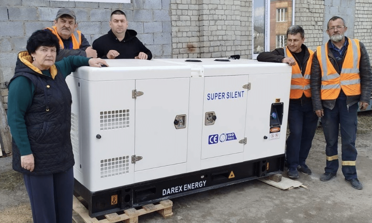 Громада Рівненщини отримала генератор для резервного живлення Генератор для Корецької громади.