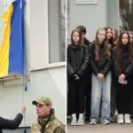 На церемонії відкриття пам'ятної дошки.