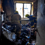 Під час пожежі в багатоквартирному будинку загинув чоловік Під час пожежі в багатоквартирному будинку загинув чоловік