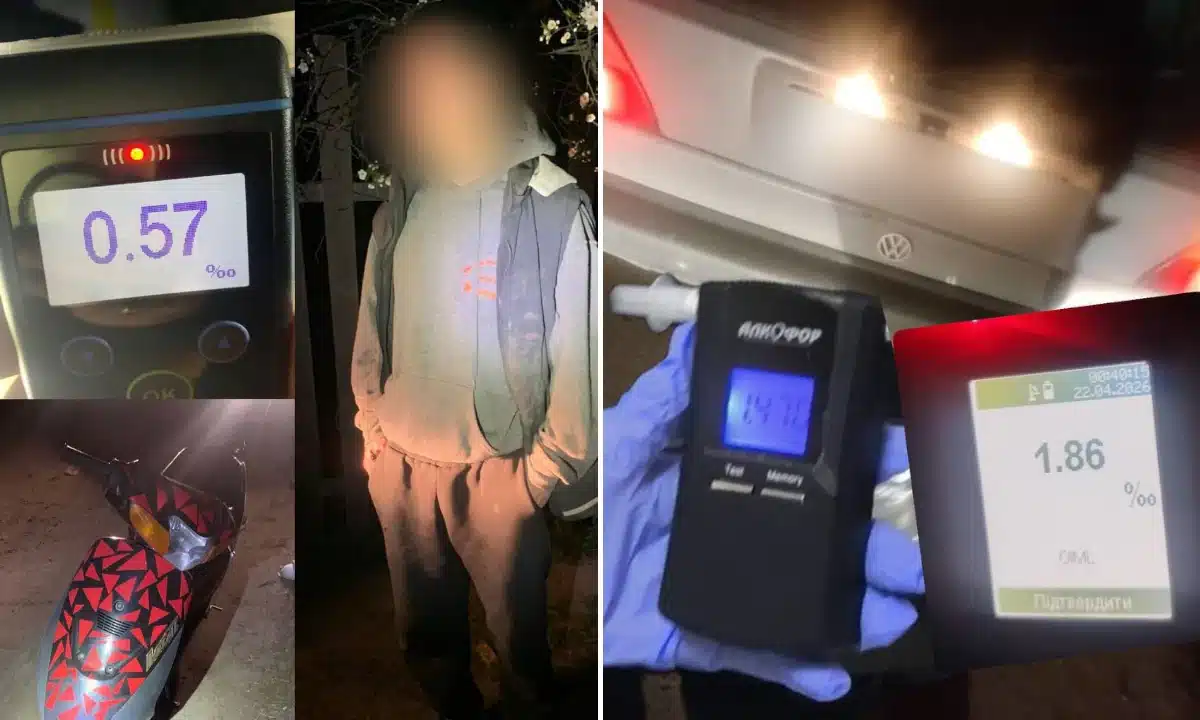 Нетверезий водій і алкотестери.