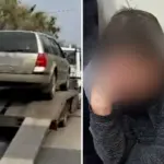 Авто на евакуаторі й нетверезий водій.