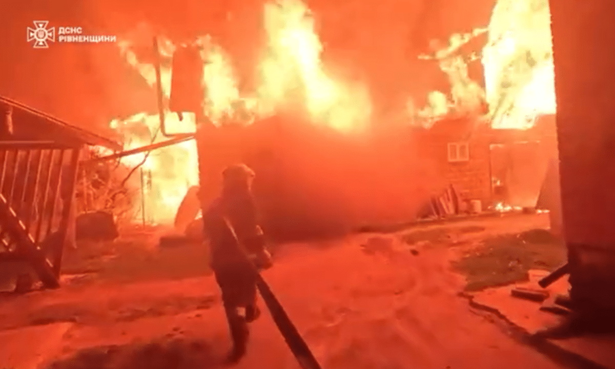 Пожежа в господарській будівлі.
