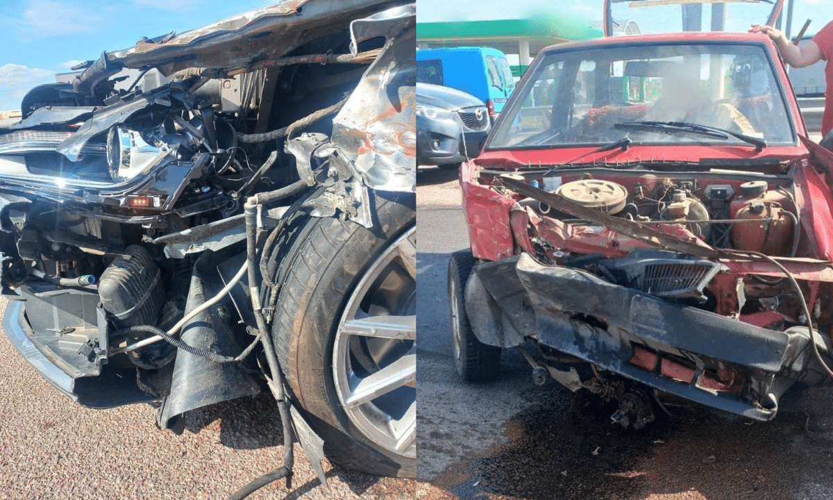 Автомобілі після ДТП.