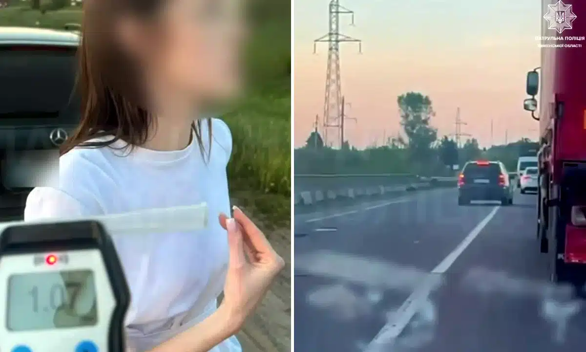 Поблизу Рівного зупинили водійку з понад 1 проміле алкоголю в крові