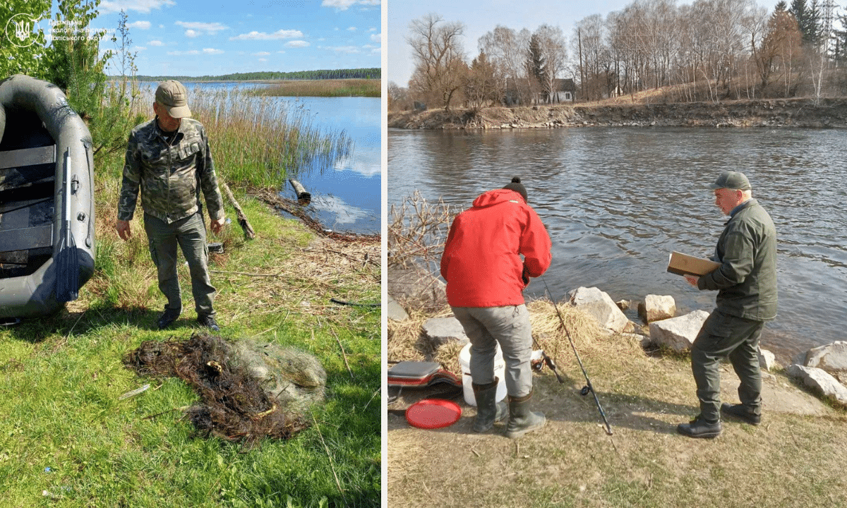 На Рівненщині виявили незаконні сітки.