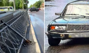 У Рівному водій врізався в огорожу та втік із місця ДТП: його розшукали за камерами