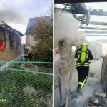 На Дубенщині рятувальники загасили пожежу в приватному господарстві та врятували житлові будинки від вогню Пожежа в Іванне.