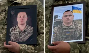 На вічний спочинок у Рівному провели Захисників Євгена Гайдученка і Олександра Чепіля