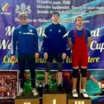 Андрій Мельник на подіумі в Молдові.
