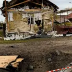Мати з двома доньками перебували в будинку під час атаки на Сарненщину Місце удару безпілотника на Сарненщині.