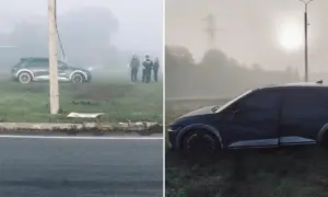 На трасі Луцьк &ndash; Рівне перекинувся автомобіль Hyundai